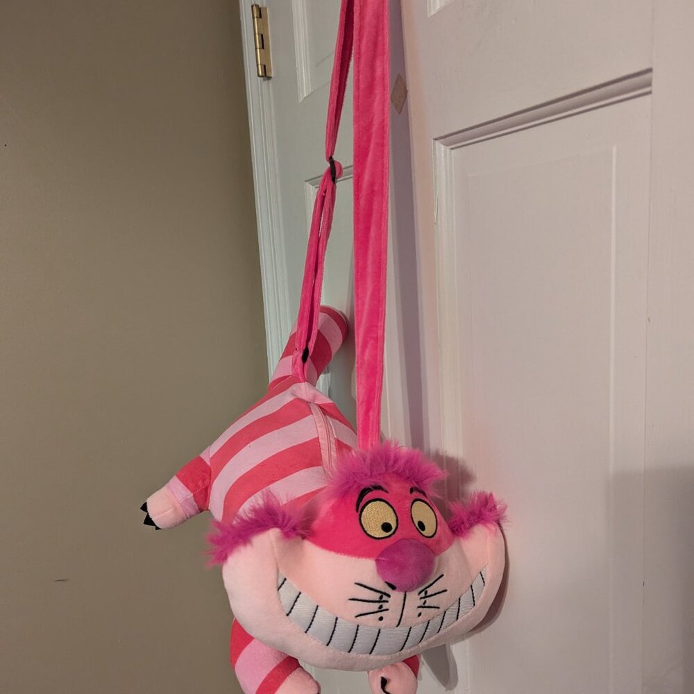 Disney Cheshire Cat Plush Costume Companion Purse Alice in Wonderland Cosplay - Picture 8 of 8